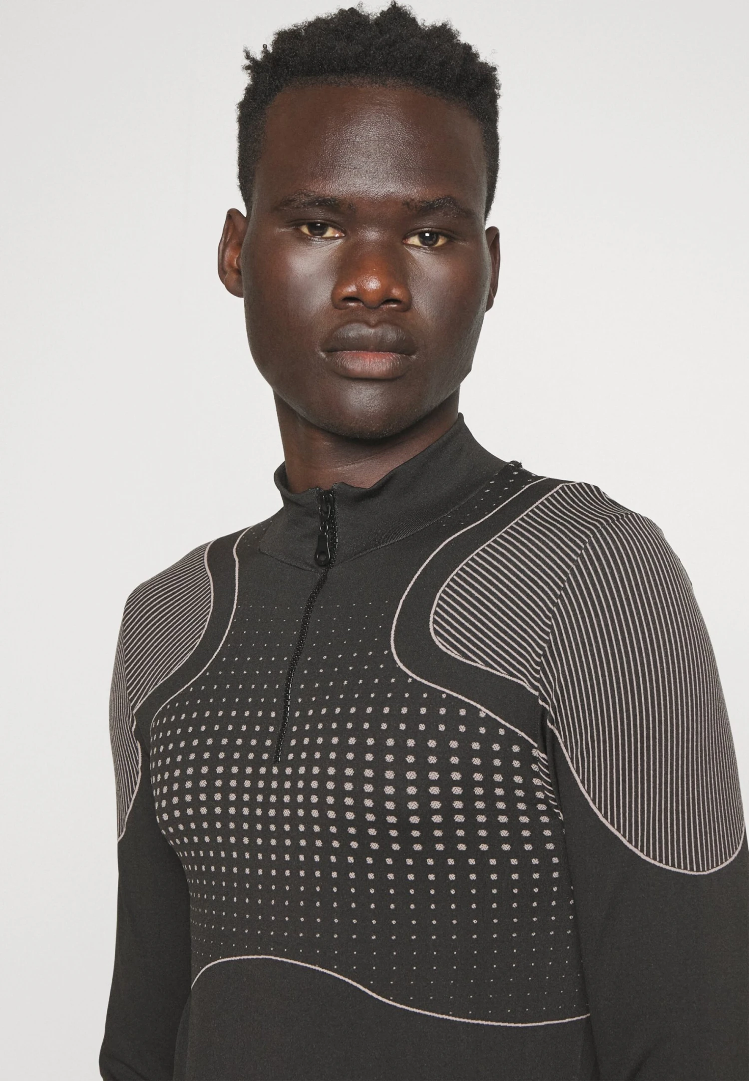 YOURTURN Jaquard Sports Unisex - T-Shirt À Manches Longues - Black 6 YOURTURN Jaquard Sports Unisex - T-Shirt À Manches Longues - Black – Image 4