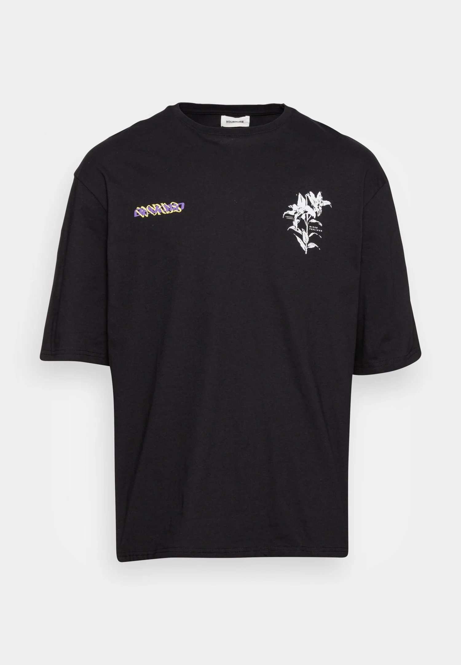 YOURTURN Graphic T-Shirt Beyond Unisex - T-Shirt Imprimé - Black 6 YOURTURN Graphic T-Shirt Beyond Unisex - T-Shirt Imprimé - Black – Image 4