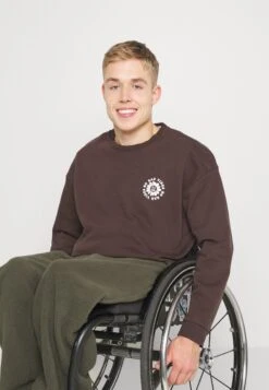 YOURTURN Unisex - Sweatshirt - Dark Brown -Vêtements Soldes 089cd290a1504c09914d659c402370b4