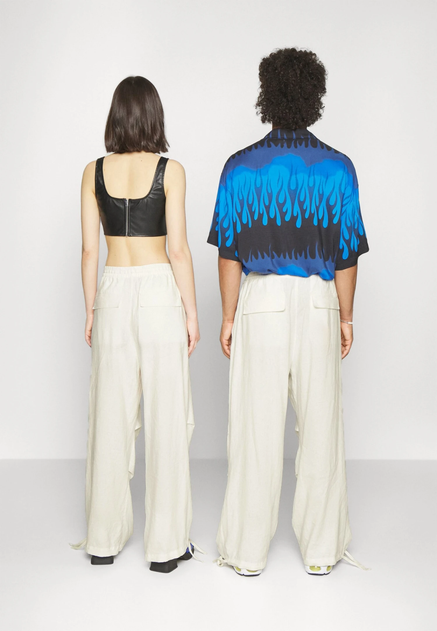 YOURTURN Genderless Parachute Unisex - Pantalon Classique - White 5 YOURTURN Genderless Parachute Unisex - Pantalon Classique - White – Image 3