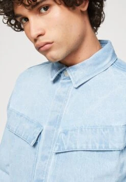 YOURTURN Unisex - Veste En Jean - Blue -Vêtements Soldes 17be6b00d2b74781bd3ad733d2365305