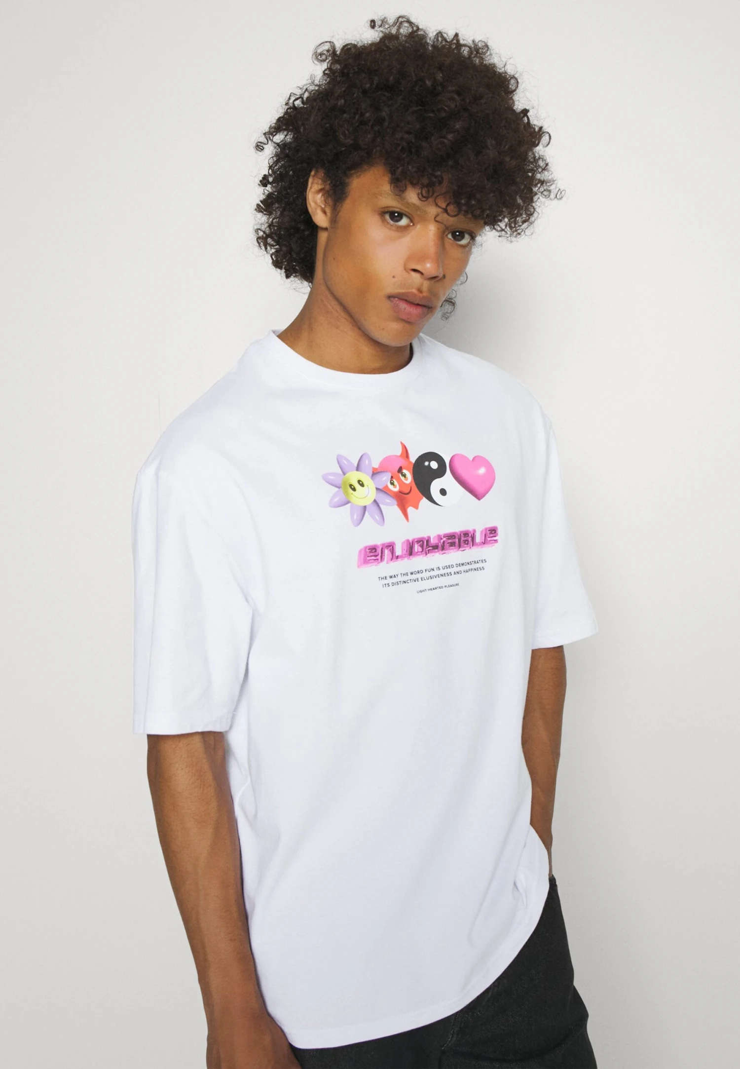 YOURTURN Unisex - T-Shirt Imprimé - White 7 YOURTURN Unisex - T-Shirt Imprimé - White – Image 5