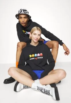 YOURTURN Pac-Man Unisex - Sweatshirt - Black -Vêtements Soldes 30d6307775db403297fa037df91afe54