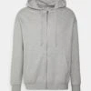 YOURTURN Relaxed Fit Unisex - Sweat Zippé - Mottled Light Grey -Vêtements Soldes 39e30f2e0b3a4233a7ba3334409eb553