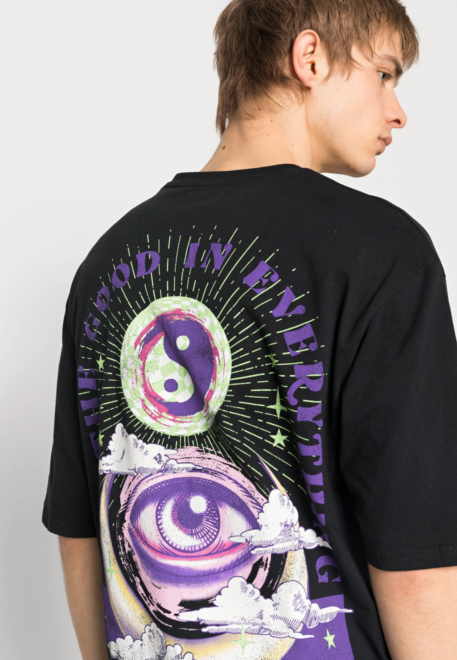 YOURTURN Good In Everything Graphic T-Shirt Unisex - T-Shirt Imprimé - Black 7 YOURTURN Good In Everything Graphic T-Shirt Unisex - T-Shirt Imprimé - Black – Image 5