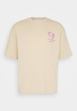 YOURTURN Graphic Tee Unisex - T-Shirt Imprimé - Beige -Vêtements Soldes 3ea29578165a40a38621358db58bfdf7