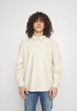 YOURTURN Unisex - Veste En Similicuir - Beige