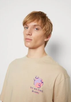 YOURTURN Graphic Tee Unisex - T-Shirt Imprimé - Beige -Vêtements Soldes 45cdd2ca318c4cceb4d65a0fe8415fd4