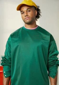 YOURTURN Unisex - T-Shirt À Manches Longues - Dark Green