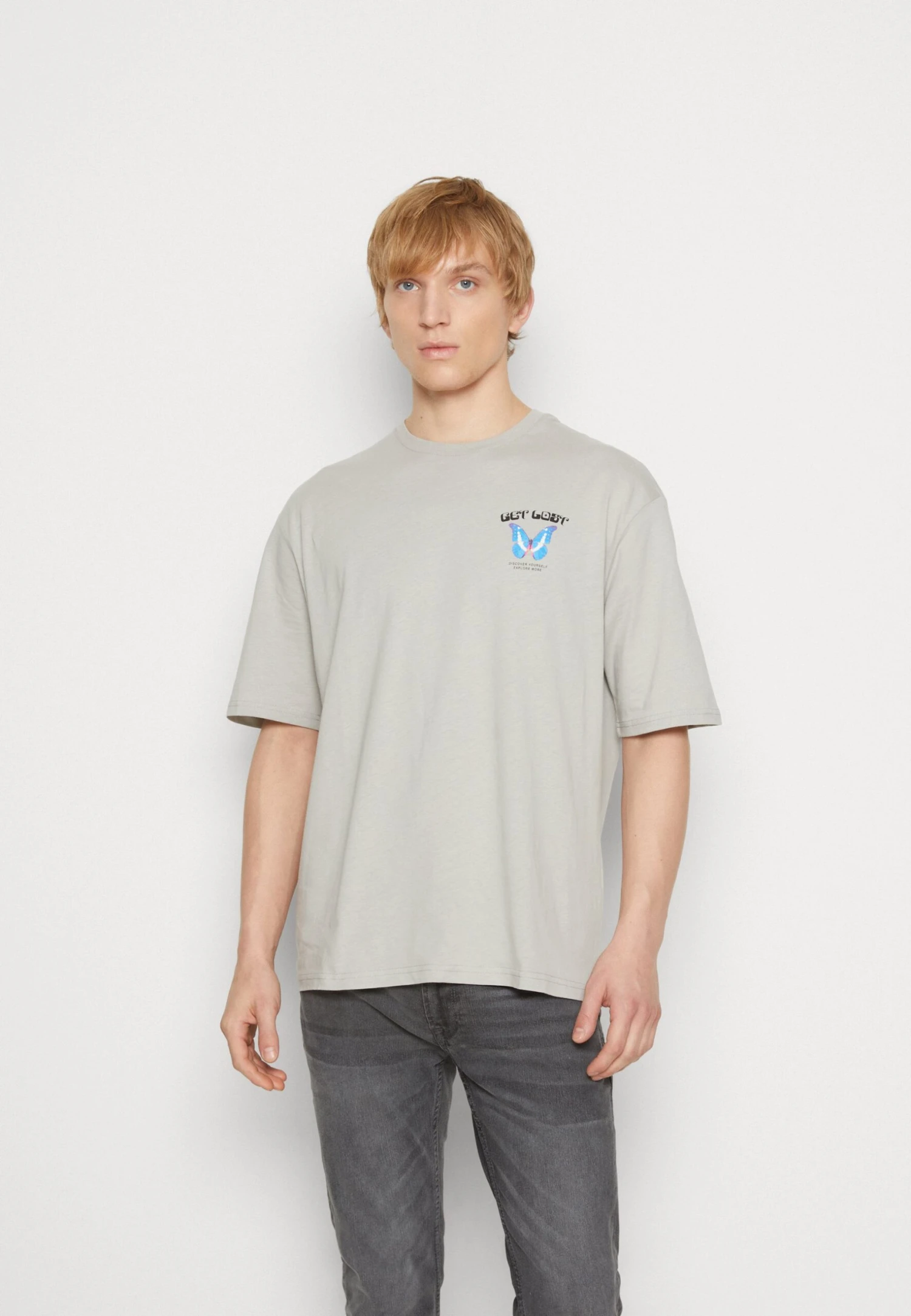 YOURTURN Get Lost Tee Unisex - T-Shirt Imprimé - Grey 3 YOURTURN Get Lost Tee Unisex - T-Shirt Imprimé - Grey