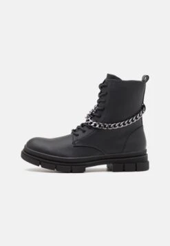 YOURTURN Unisex - Bottines À Lacets - Black