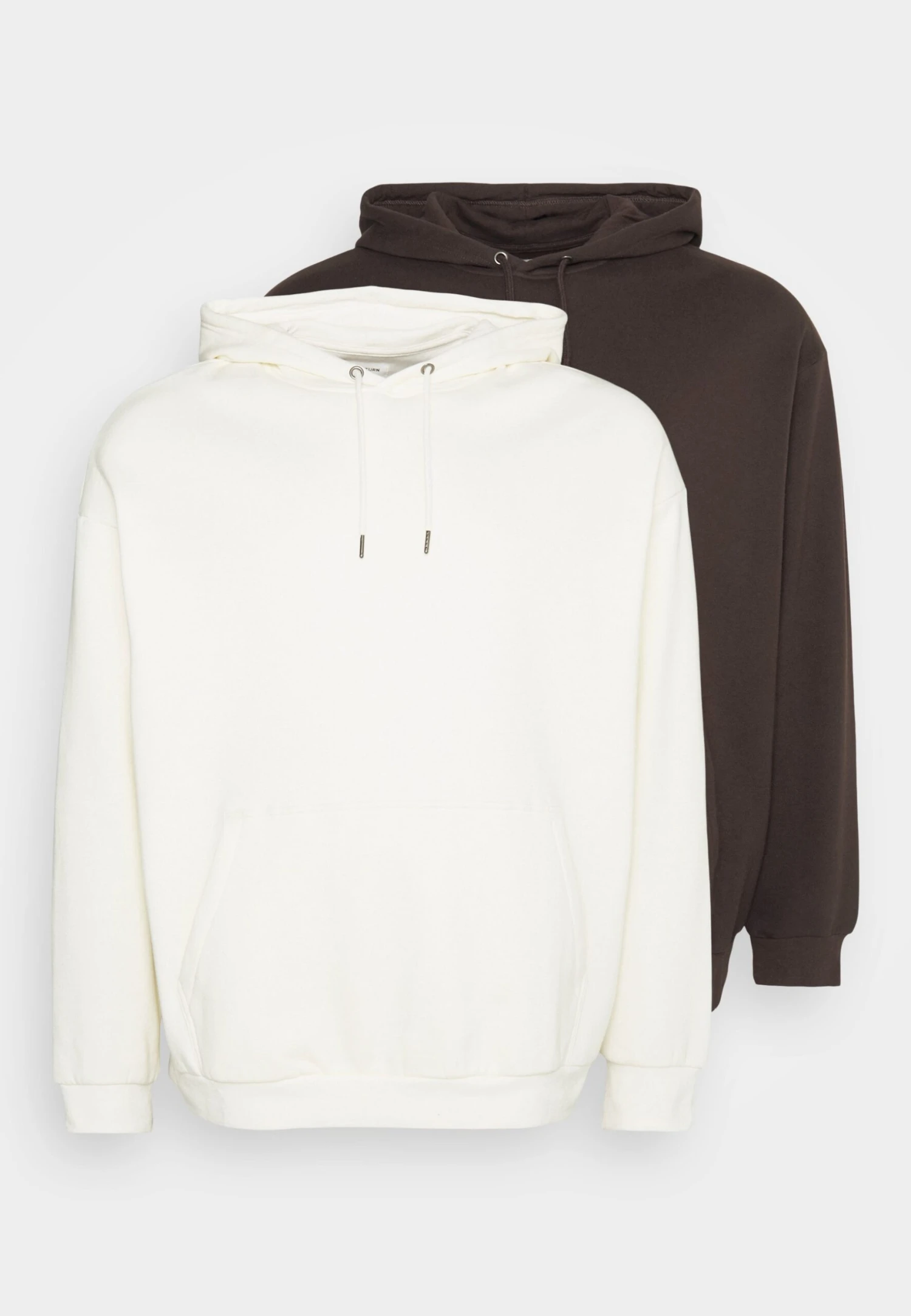 YOURTURN 2 Pack Unisex - Sweat À Capuche - Brown/Off-White 7 YOURTURN 2 Pack Unisex - Sweat À Capuche - Brown/Off-White – Image 5