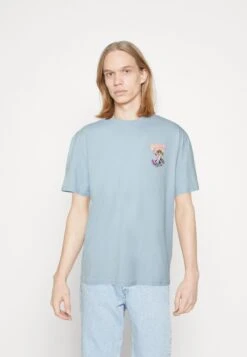 YOURTURN Unisex - T-Shirt Imprimé - Blue