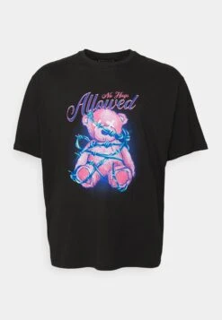 YOURTURN T-Shirt Imprimé - Black -Vêtements Soldes 59db075da14541aabff502bf6d069d78