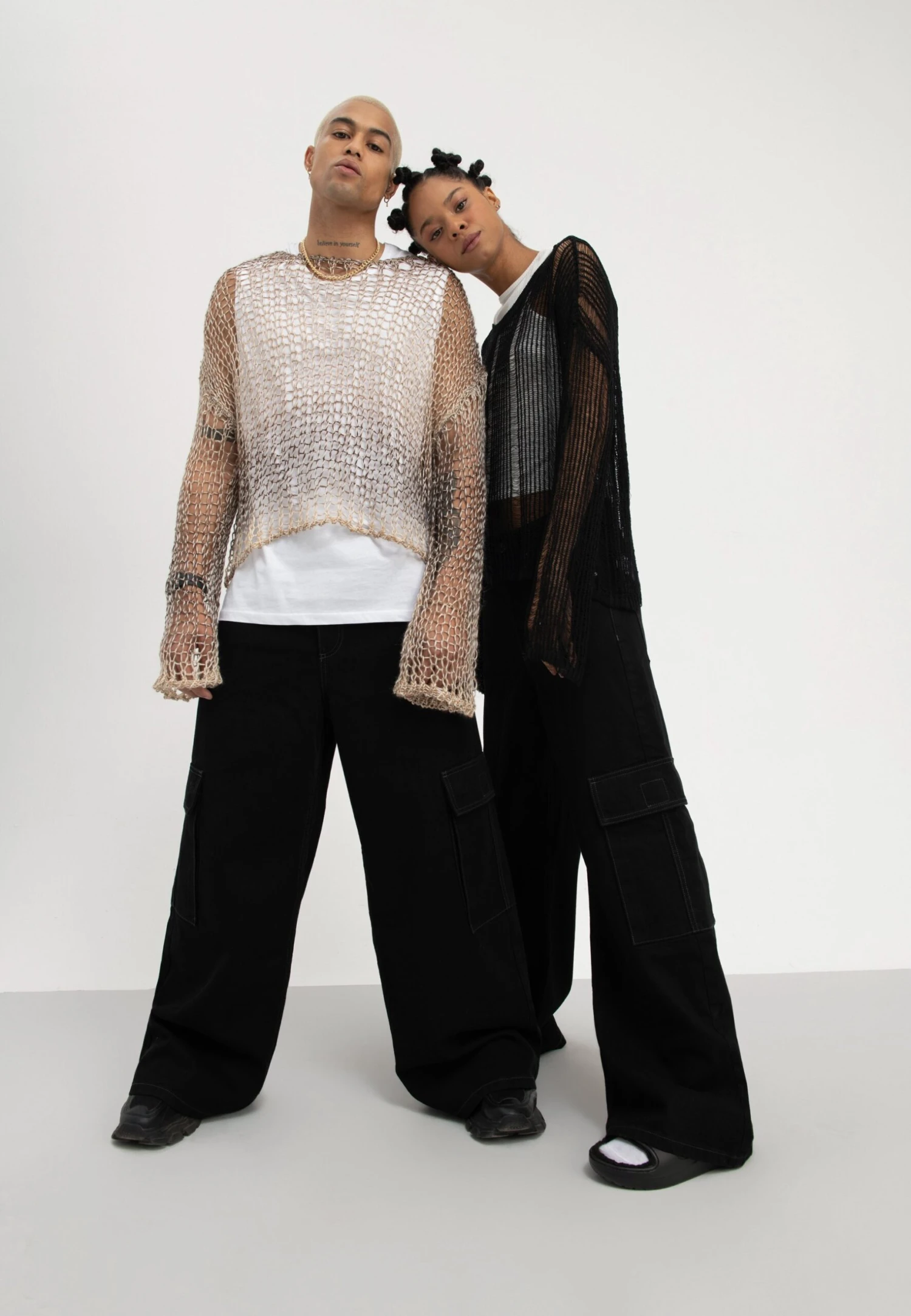 YOURTURN Unisex - Jean Boyfriend - Black Denim 4 YOURTURN Unisex - Jean Boyfriend - Black Denim – Image 2