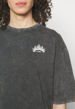 YOURTURN Skull Graphic Tee Unisex - T-Shirt Imprimé - Mottled Black -Vêtements Soldes 68c8779b8a18425b8935c578b5aa33b5