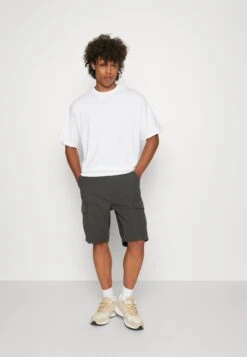 YOURTURN 3Pack Unisex - T-Shirt Basique - White/Dark Grey /Dark Brown