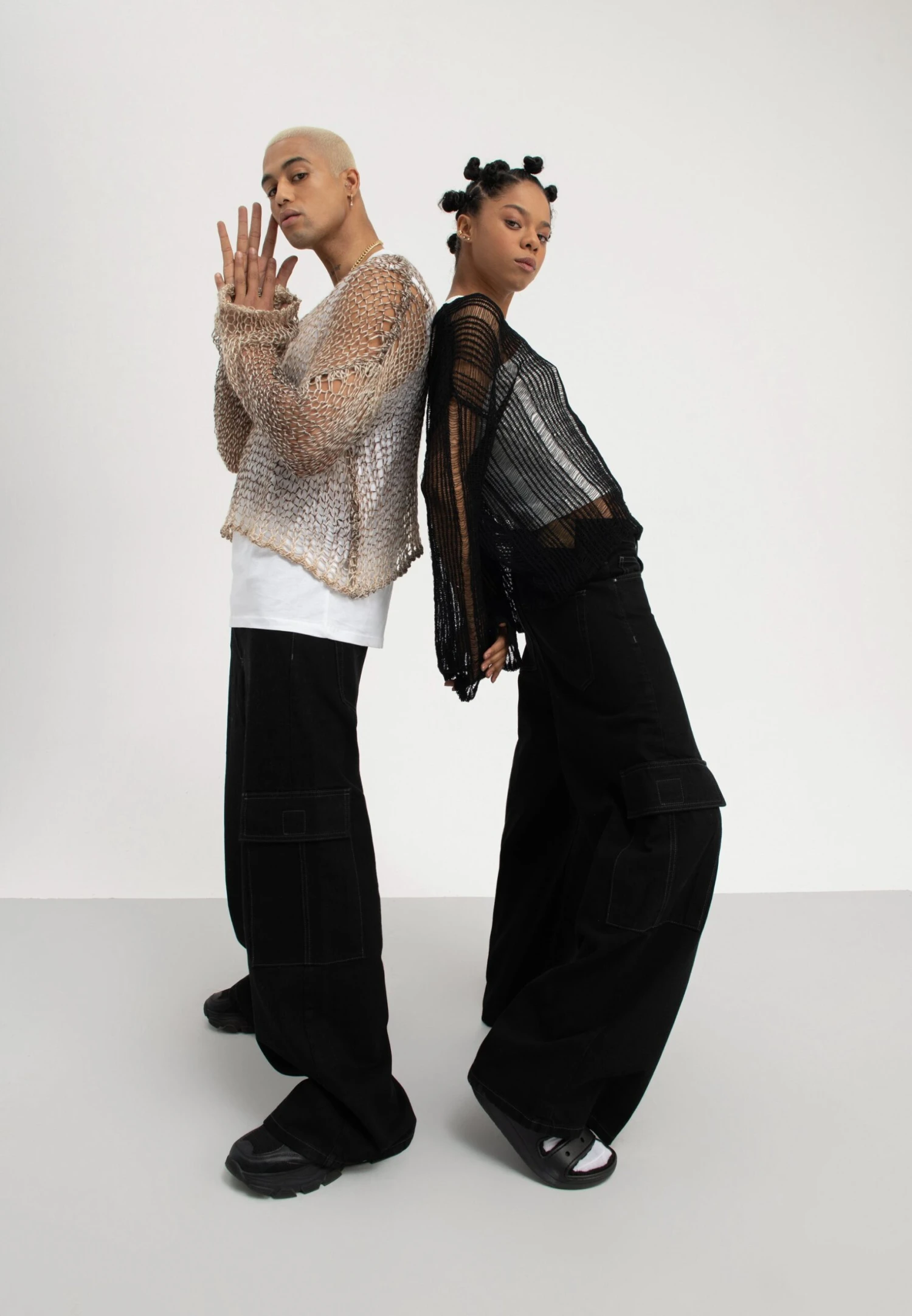 YOURTURN Unisex - Jean Boyfriend - Black Denim 6 YOURTURN Unisex - Jean Boyfriend - Black Denim – Image 4