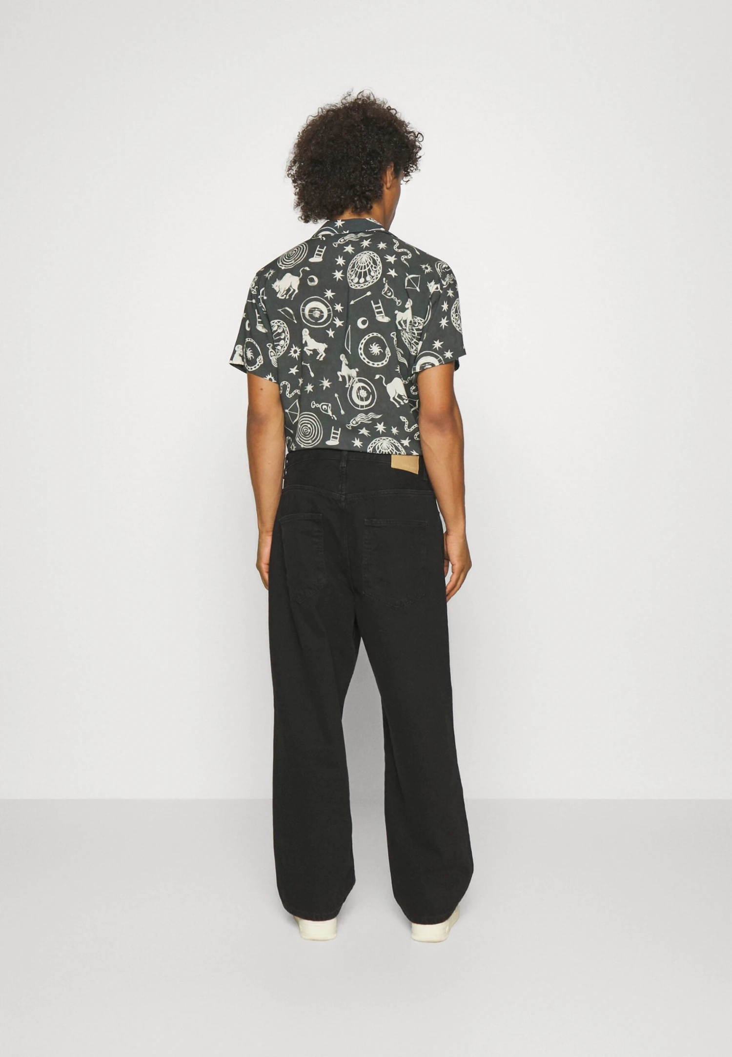 YOURTURN Baggy Jeans Unisex - Jean Boyfriend - Black Denim 5 YOURTURN Baggy Jeans Unisex - Jean Boyfriend - Black Denim – Image 3