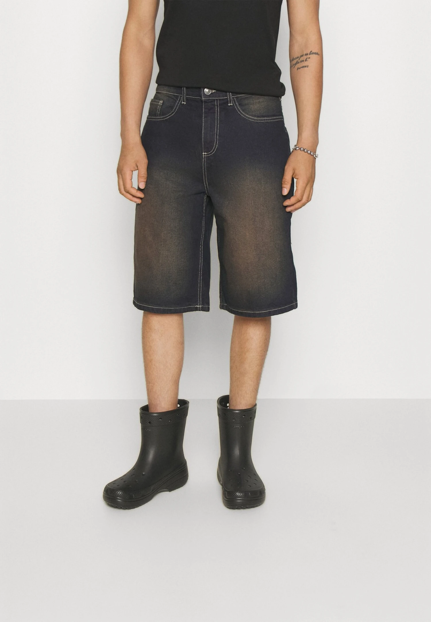 YOURTURN Unisex - Short En Jean - Dark Blue Denim 3 YOURTURN Unisex - Short En Jean - Dark Blue Denim