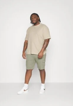 YOURTURN Unisex - T-Shirt Basique - Light Green/ Off-White