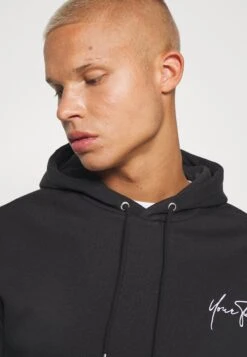 YOURTURN Bold Script Hoodie Unisex - Sweatshirt - Black -Vêtements Soldes 9226ebdd10c843e99da9db87ba0dc882