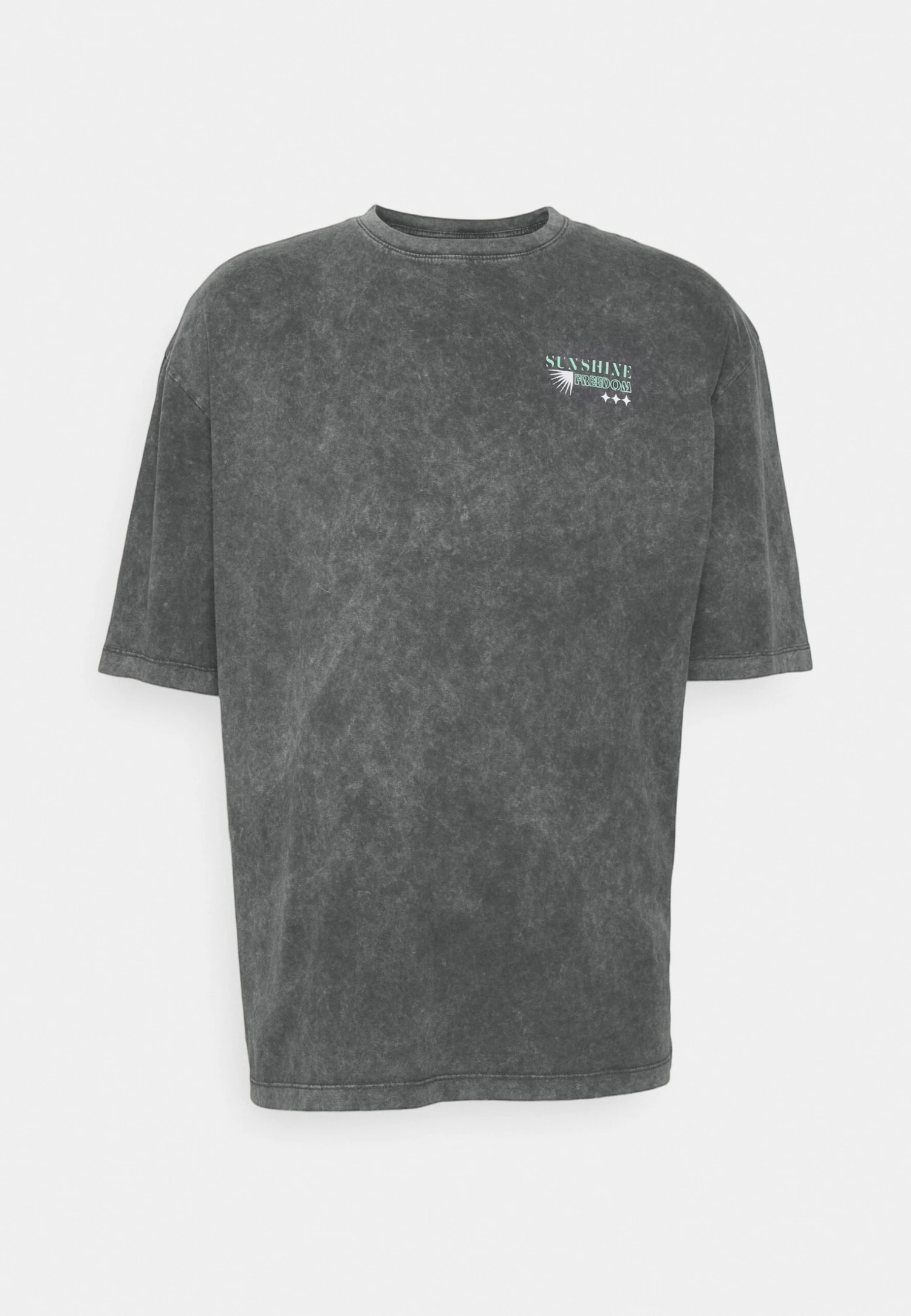 YOURTURN Unisex - T-Shirt Imprimé - Mottled Black 7 YOURTURN Unisex - T-Shirt Imprimé - Mottled Black – Image 5