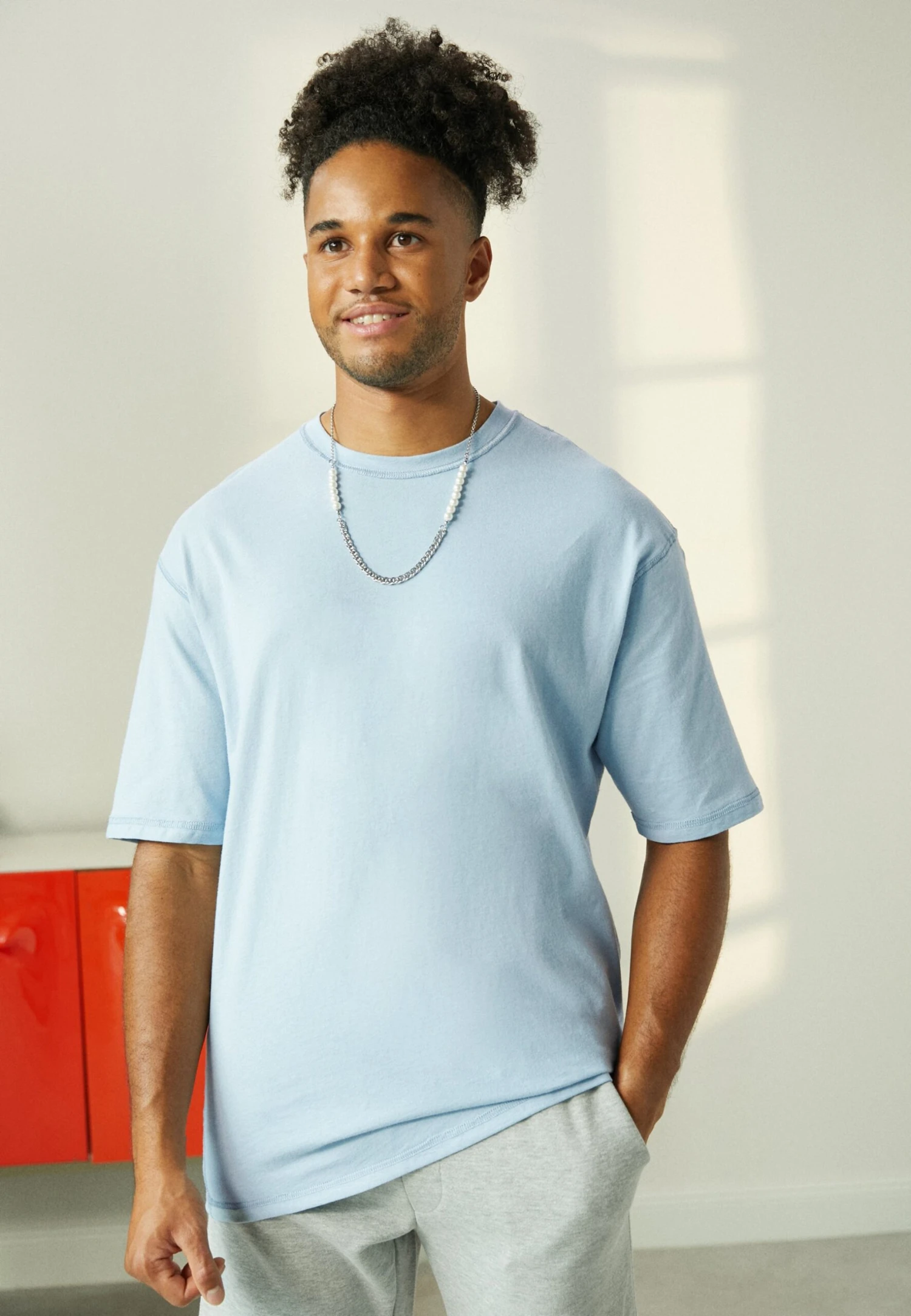 YOURTURN Unisex - T-Shirt Basique - Blue 3 YOURTURN Unisex - T-Shirt Basique - Blue