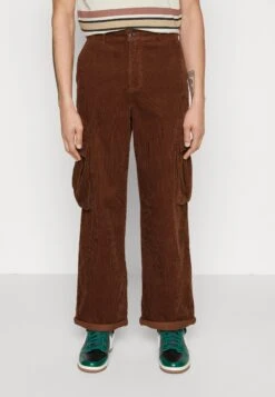 YOURTURN Corduroy Unisex - Pantalon Cargo - Dark Brown