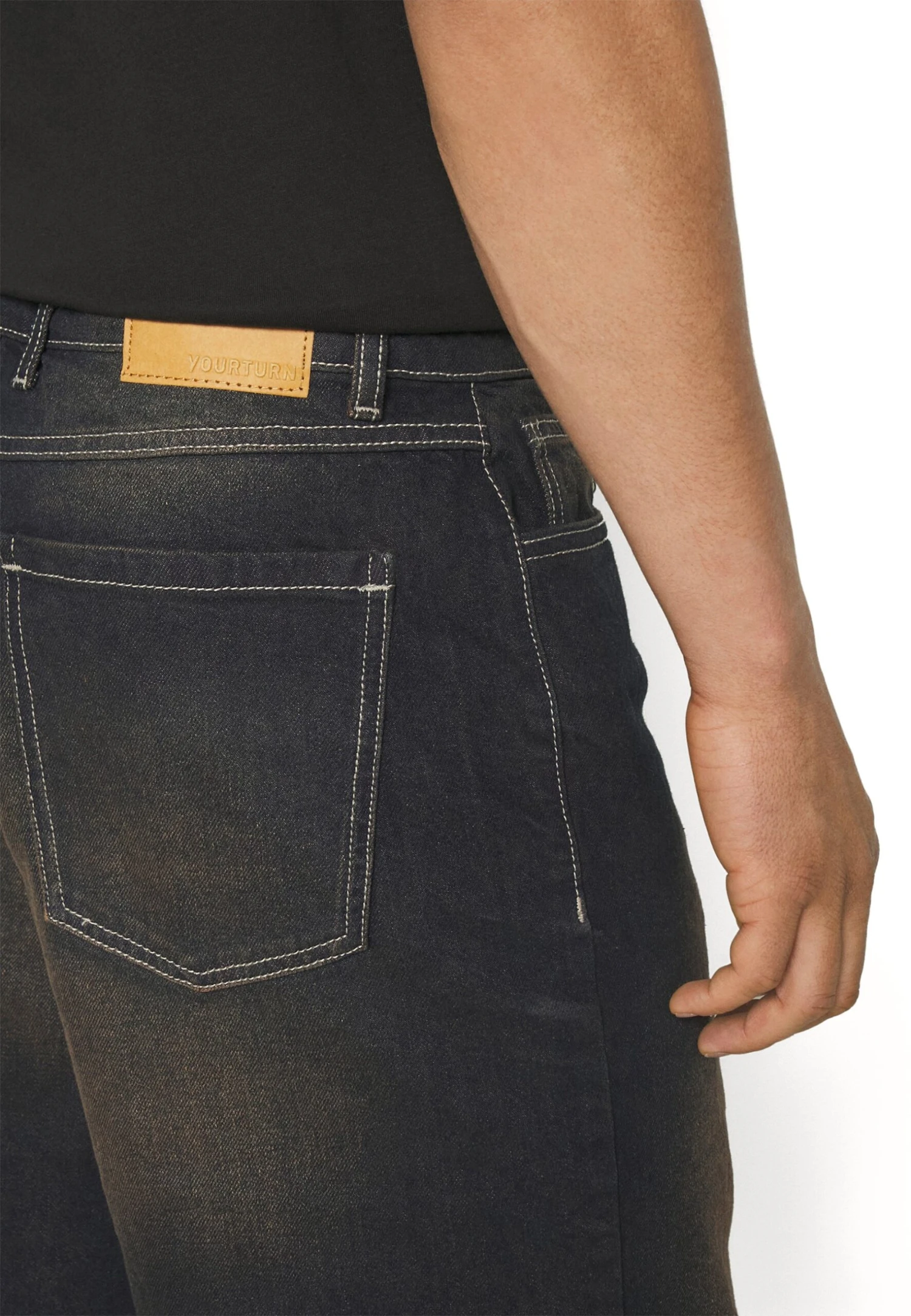 YOURTURN Unisex - Short En Jean - Dark Blue Denim 9 YOURTURN Unisex - Short En Jean - Dark Blue Denim – Image 7