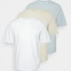 YOURTURN 3Pack Unisex - T-Shirt Basique - White/Off-White/Light Blue -Vêtements Soldes d26ba9448f9047a59aa5c0c2de34af67