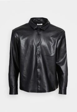 YOURTURN Unisex - Veste En Similicuir - Black