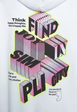 YOURTURN Letters - Sweat À Capuche - White -Vêtements Soldes d3b2f1b75e9c4ad1adb47aee3aed33b7