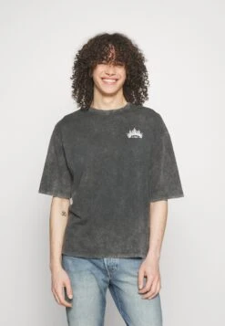 YOURTURN Skull Graphic Tee Unisex - T-Shirt Imprimé - Mottled Black -Vêtements Soldes da5ddb789f454a678b4b27212f932166