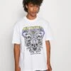 YOURTURN Rule Skull Graphic Tee Unisex - T-Shirt Imprimé - White -Vêtements Soldes dcabe2eb130841cda4df71dd70c3393d