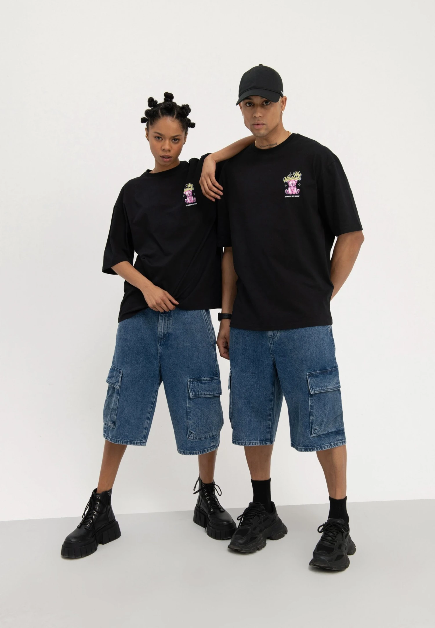 YOURTURN Unisex - Short En Jean - Blue Denim 4 YOURTURN Unisex - Short En Jean - Blue Denim – Image 2