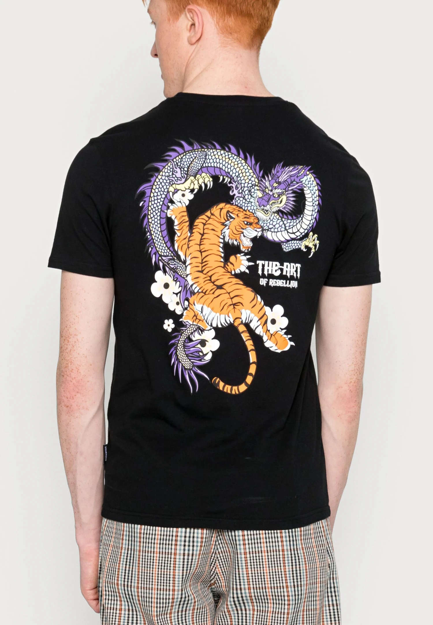 YOURTURN Dragon Tiger Tee - T-Shirt Imprimé - Black 3 YOURTURN Dragon Tiger Tee - T-Shirt Imprimé - Black