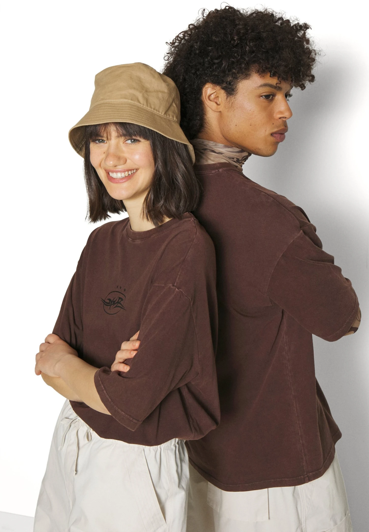 YOURTURN Unisex - T-Shirt Imprimé - Dark Brown 6 YOURTURN Unisex - T-Shirt Imprimé - Dark Brown – Image 4