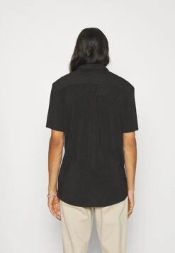 YOURTURN Plisse Shirt Unisex - Chemise - Black -Vêtements Soldes f669a991e42c4ea187536b79575d26d9