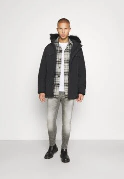 YOURTURN 3Pack Unisex - T-Shirt Basique - Black/Light Grey/White